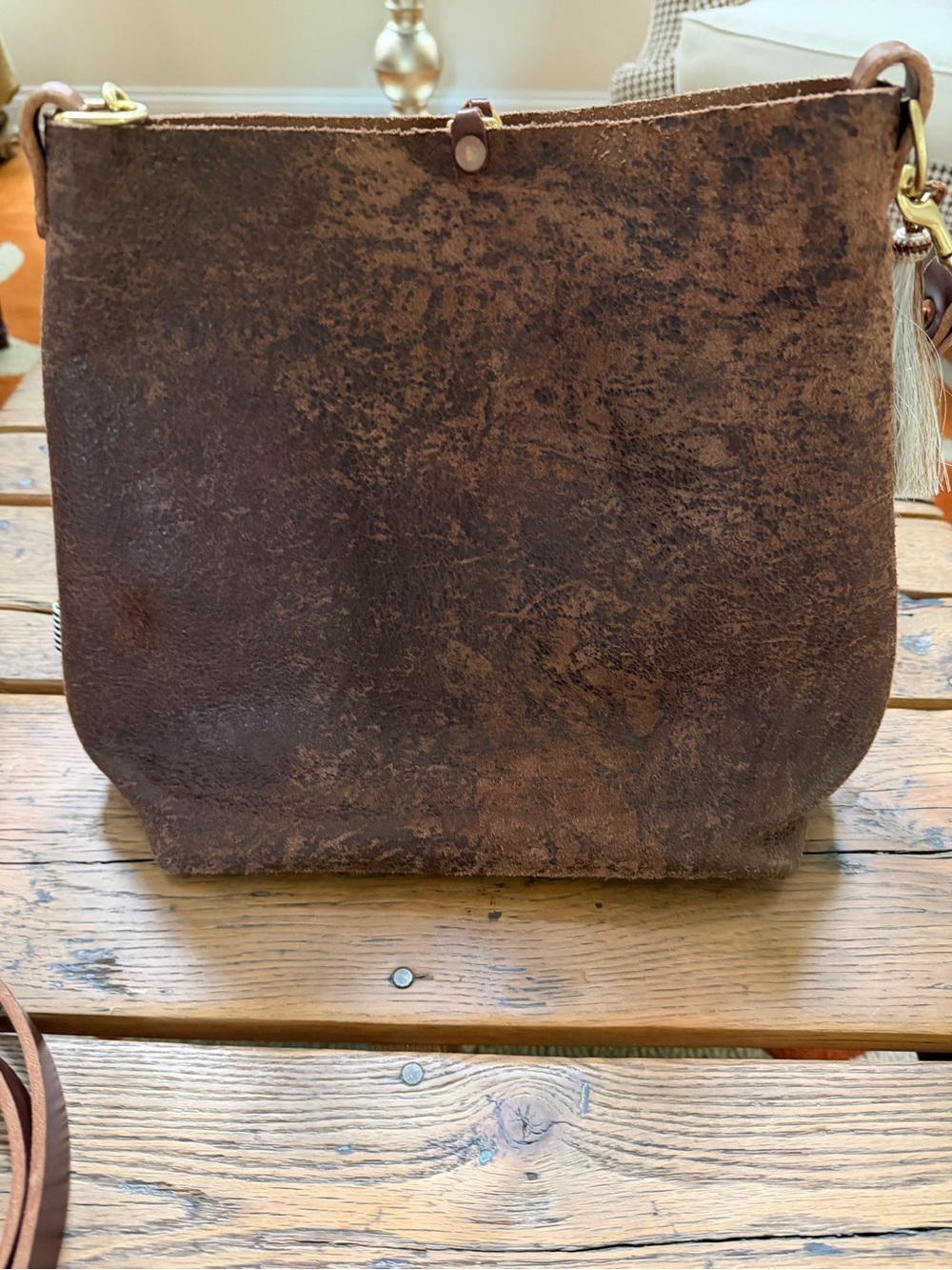 Meanwhile Carryall and Crossbody - Brown Leather Bag - Picture 3 of 8
